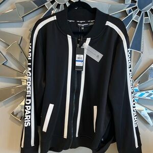 NWT Karl Lagerfeld Paris Track Jacket